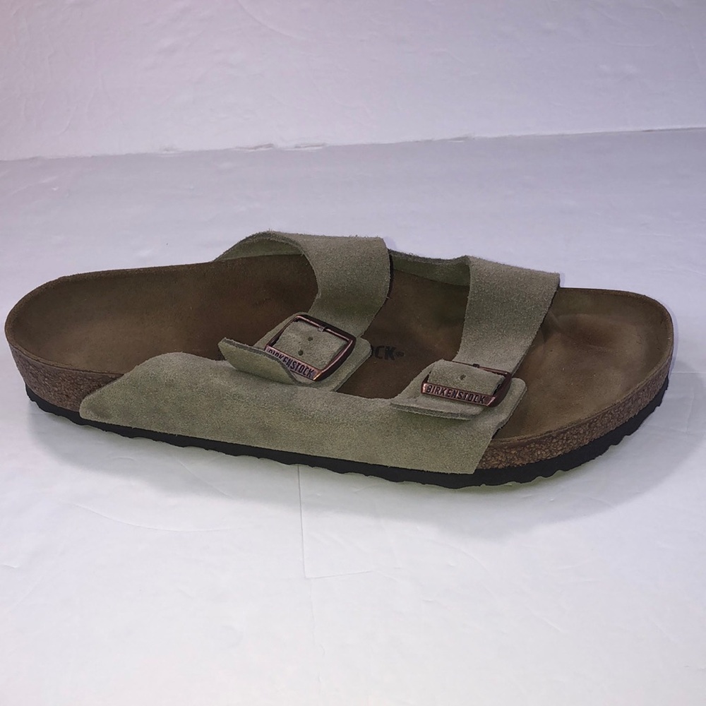 Birkenstock Men's Suede Two-Strap Slide Sandals